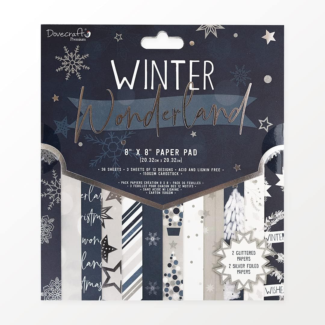 Winter Wonderland, 36ark, 8"x8" block, Dovecraft