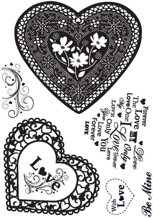Love Heart, Clearstamps, Crafty Impressions