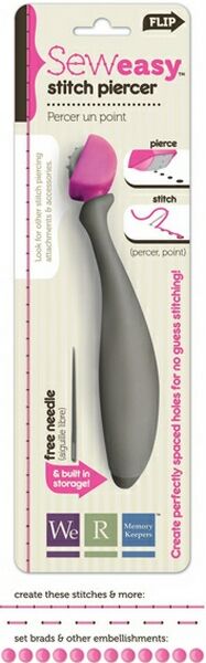 Starterset - Handtag + Raka stygn, Sew Easy Piercer, We R Memory Keepers,