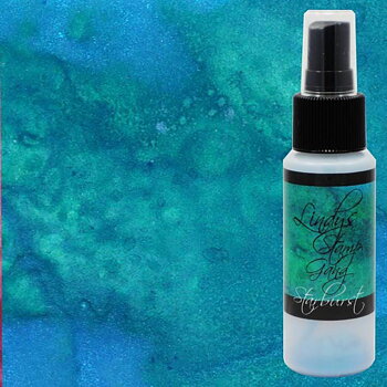 Tibetan Poppy Teal, Starburst Spray, Lindy's stamp gang