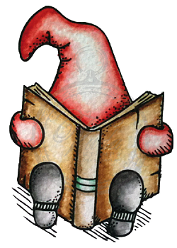 Tomte läser, Vilda Stamps,