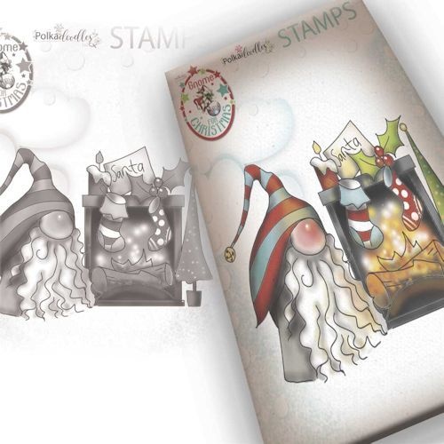 Gnome More Waiting, Clear stamp, Polkadoodles