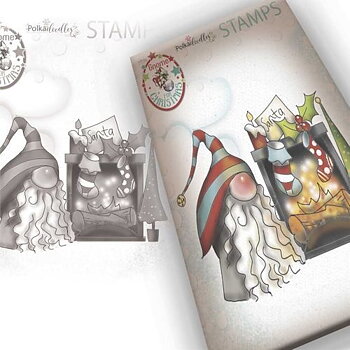 Gnome More Waiting, Clear stamp, Polkadoodles