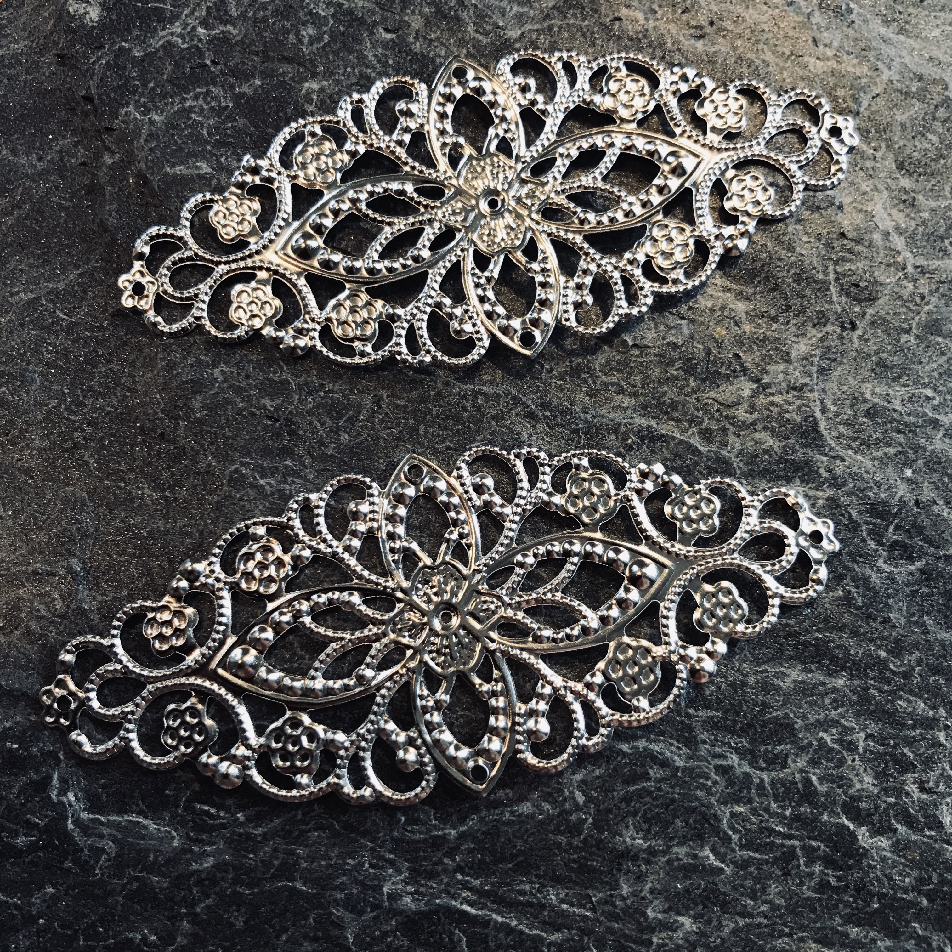 Metalldekoration, Silver, 6st, 