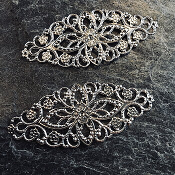 Metalldekoration, Silver, 6st, 