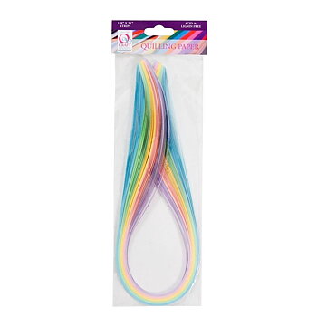 Mixad pastell, 3mm, 108st, Quilling remsor, Docrafts