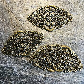 Metalldekoration, Brons, 7st, 