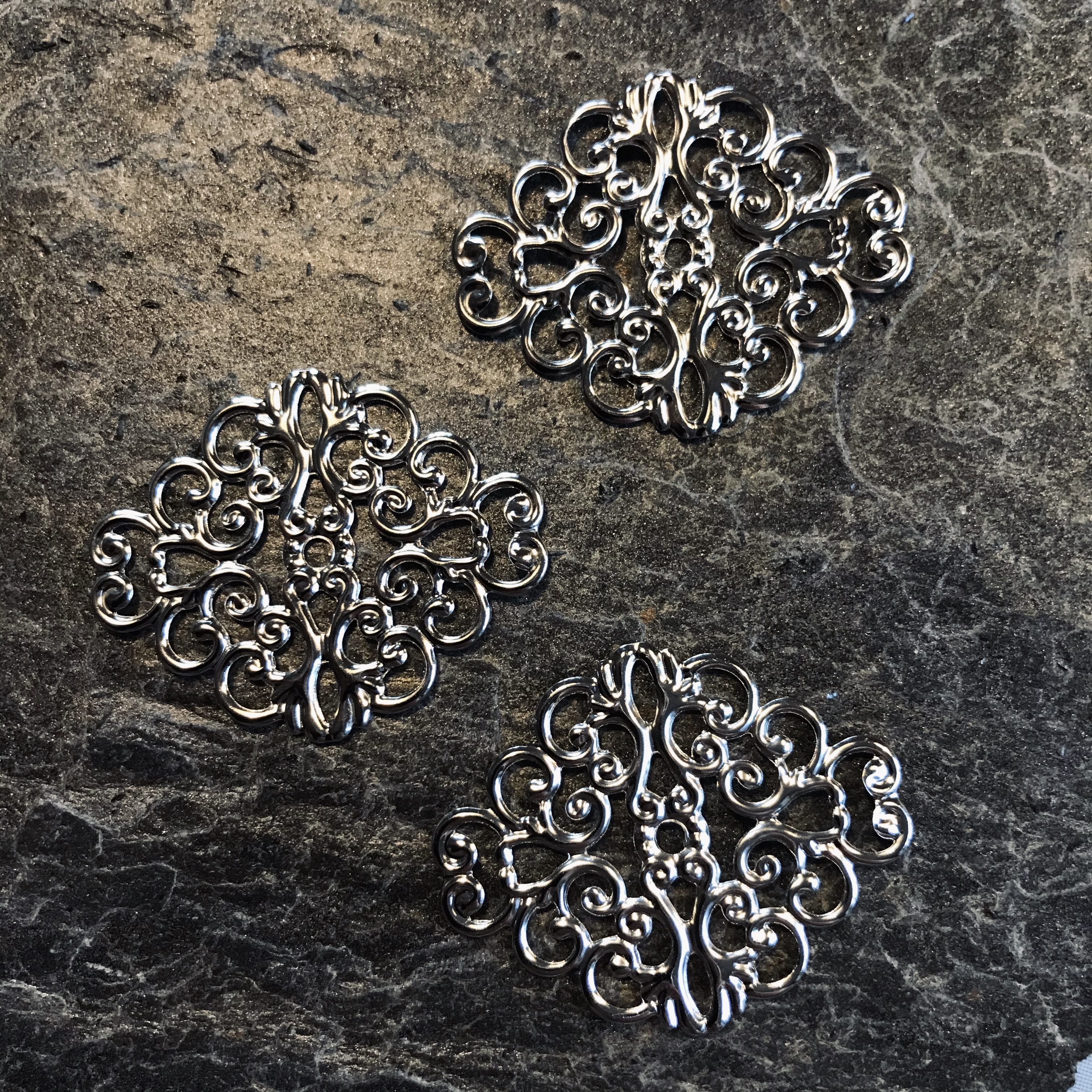 Metalldekoration, Silver, 10st, 