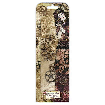 Mechanic to My heart gears, 3st, DecoMaché Paper, Willow, Santoro London,