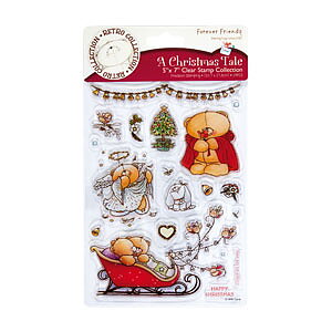 A Christmas Tale - Forever Friends, 13x18cm, 19 delar, Clearstamp, Docrafts
