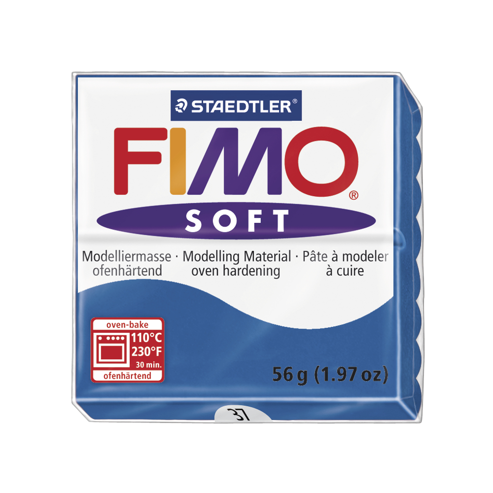 Fimo soft, real blue, 57g, Staedtler