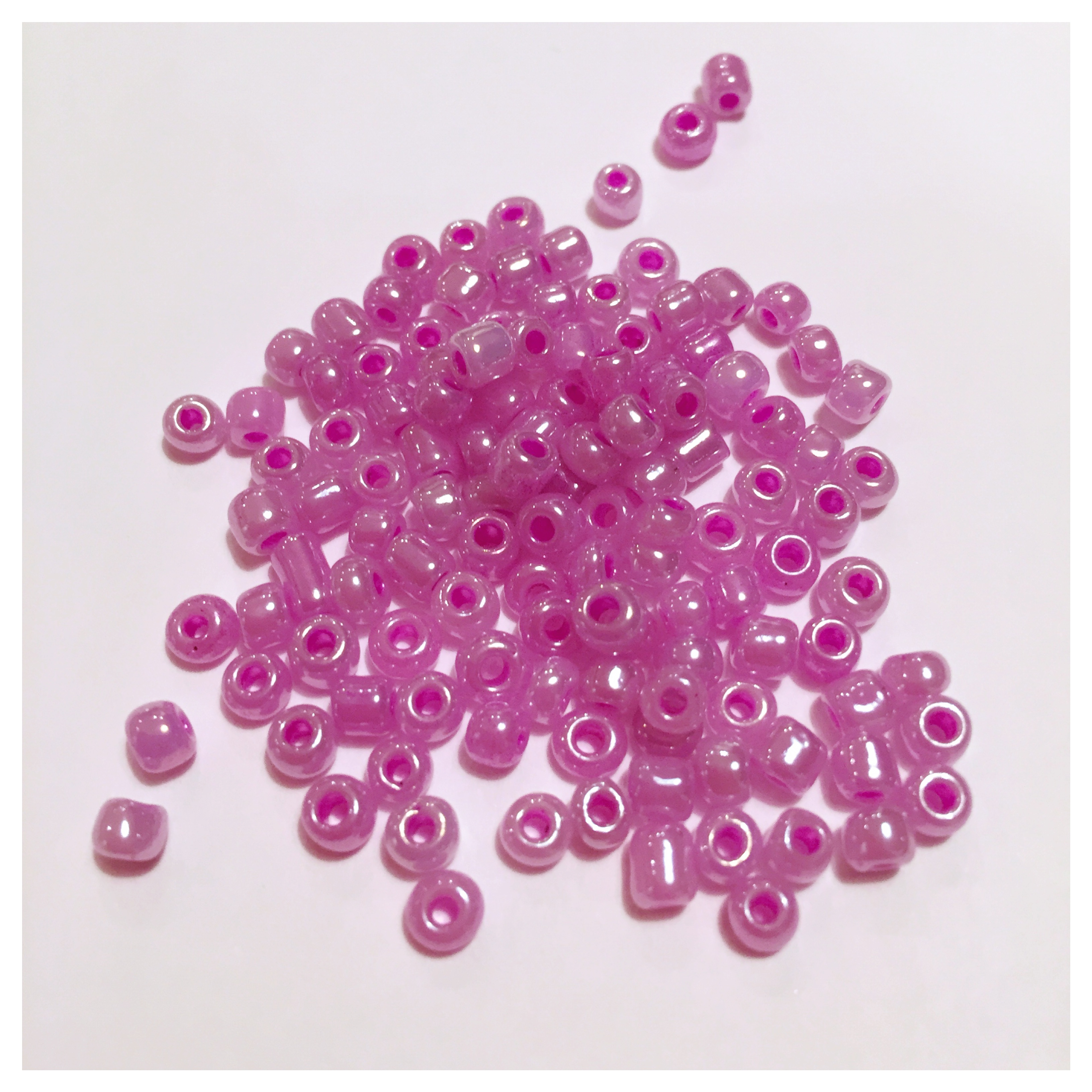 Lila - Ljus, rocaillepärlor, 4mm, ca 300st/22g