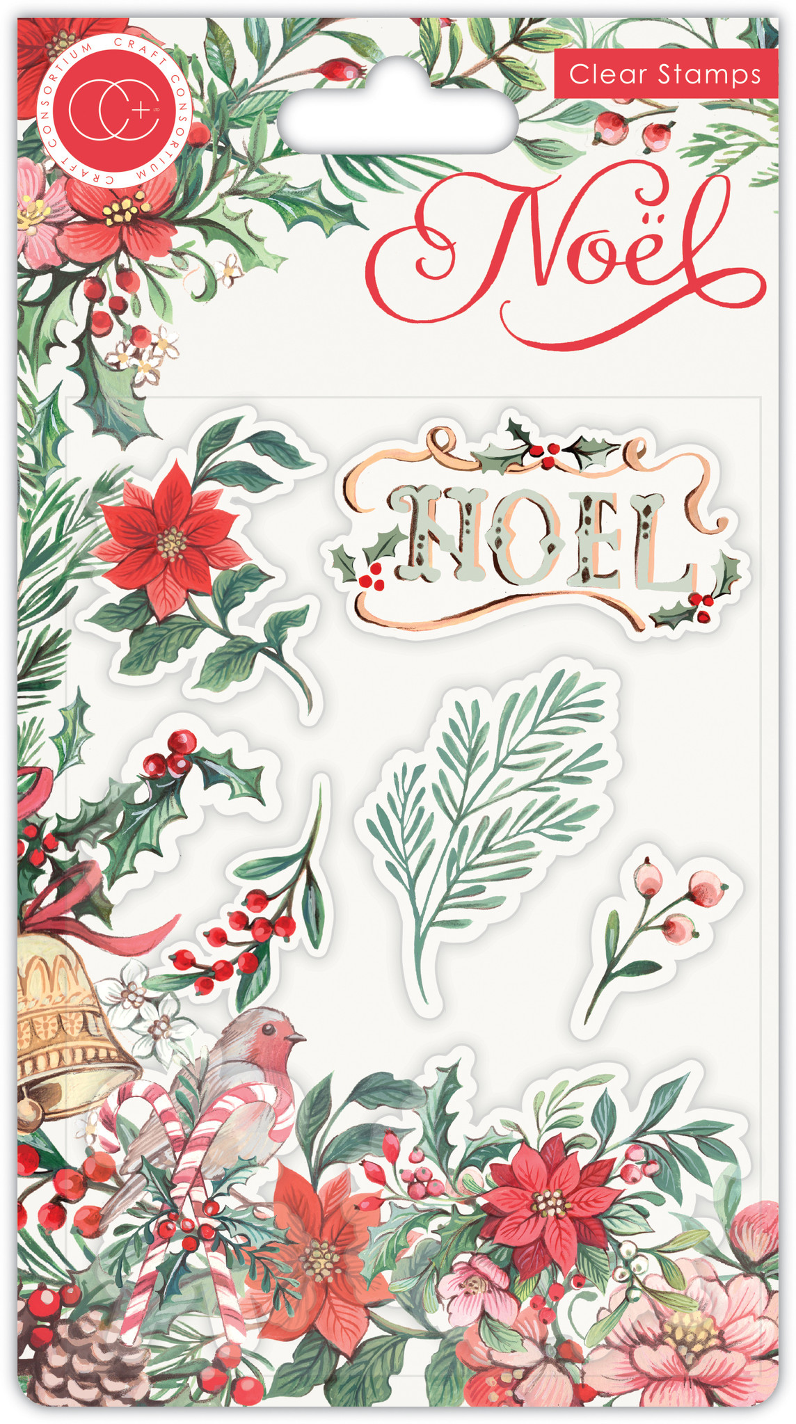 Flora - Noël, Clear Stamps, Craft Consortium 