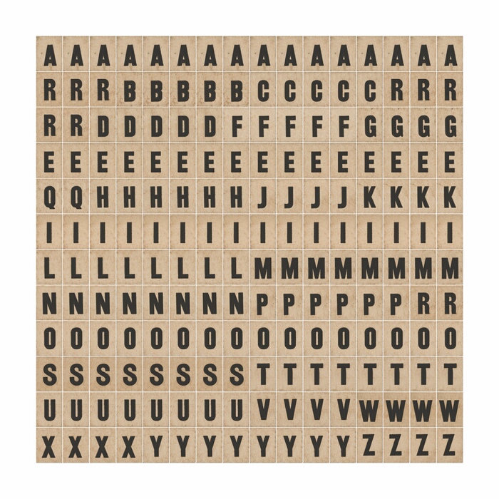 Alpha Chips, Elementary, Tim Holtz idea-ology