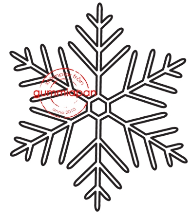 Mellanstor snöflinga, Gummiapan, 