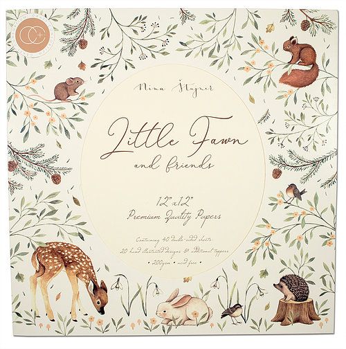 Little Fawn & Friends, 12"x12", 40 ark, Craft Consortium 