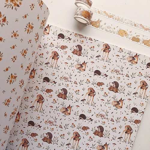 Little Fawn & Friends, 12"x12", 40 ark, Craft Consortium  - 2
