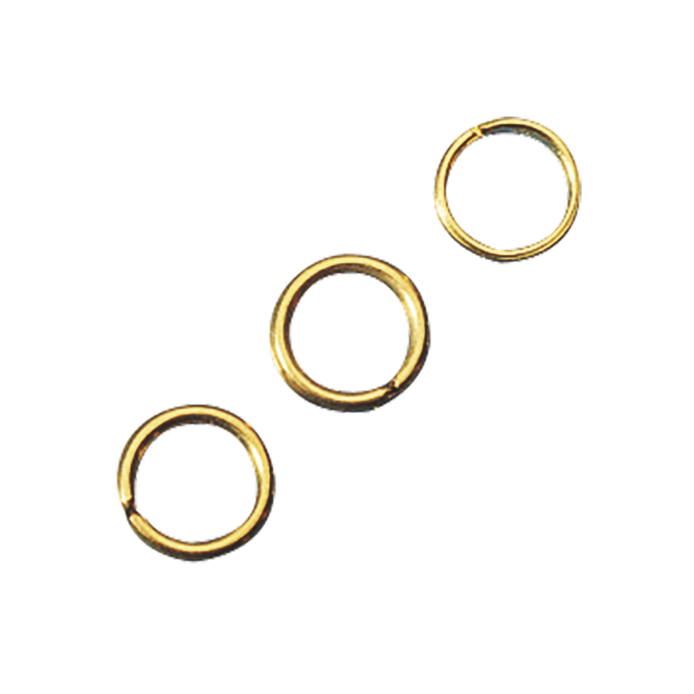 Guld, Jump ring, 60st, ø 7mm, Rayher