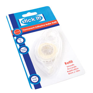 Limtejp refill, 8 mm, 10 m, permanent, stick it!