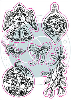 Decorations - Noël, Clear Stamps, Craft Consortium 