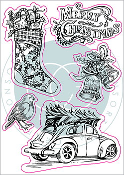 Festivity - Noël, Clear Stamps, Craft Consortium 
