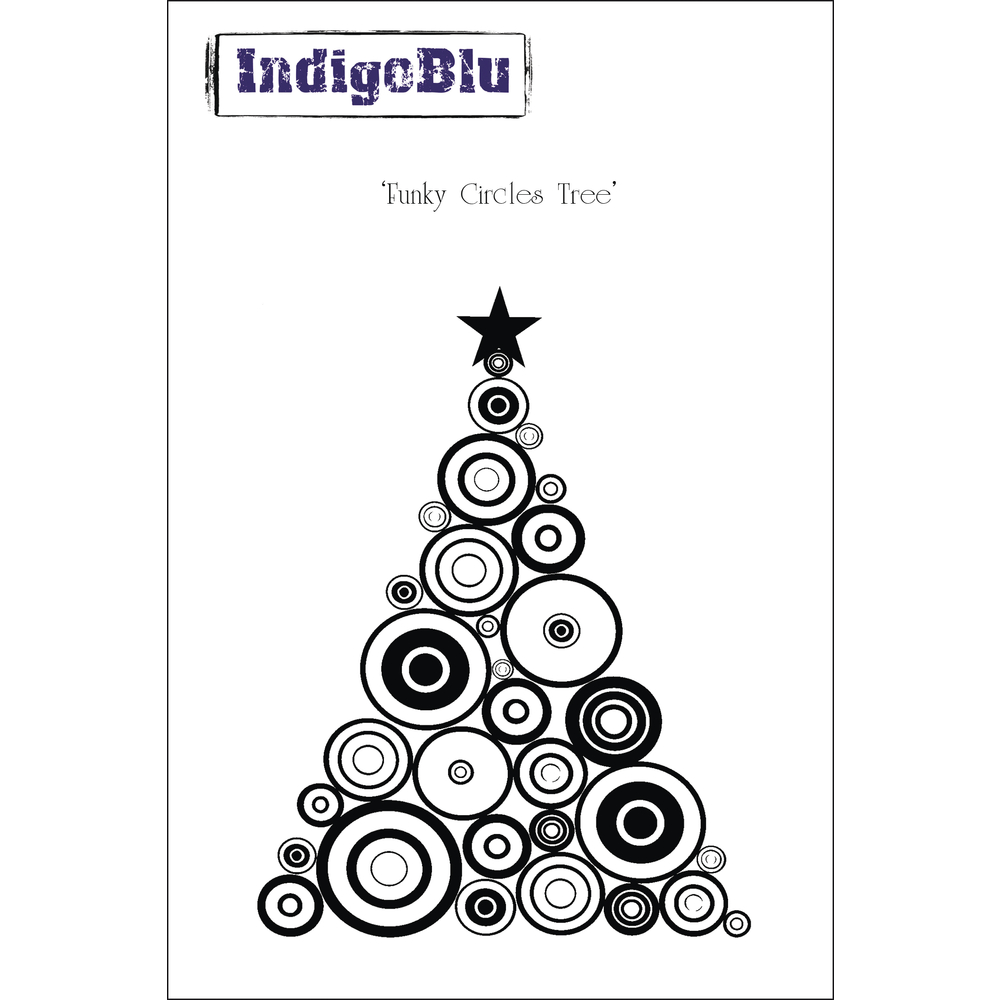 Funky Circles Tree, IndigoBlu,