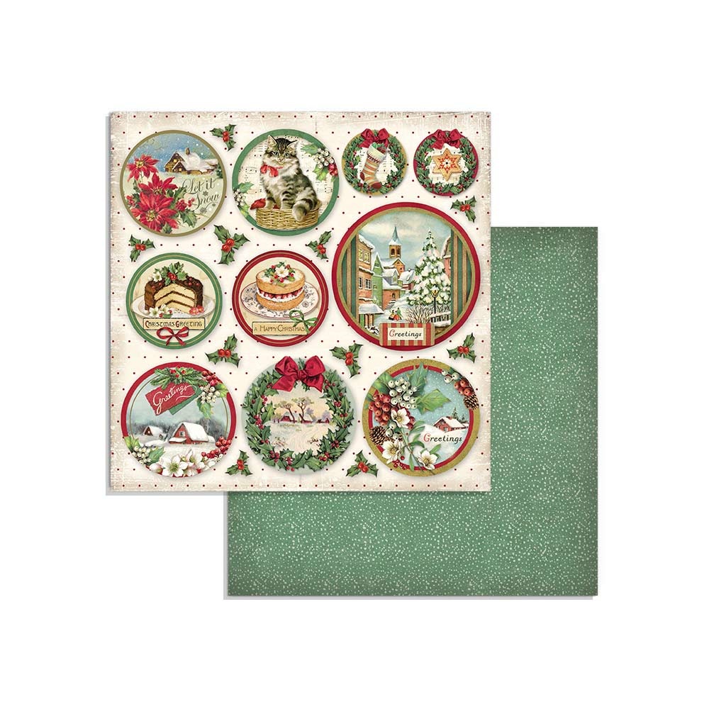 Classic Christmas, 12x12" paper pack, Stamperia  - 8