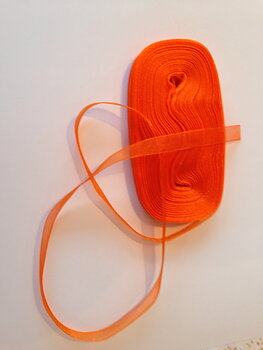 Orange, Organzaband, 10mm