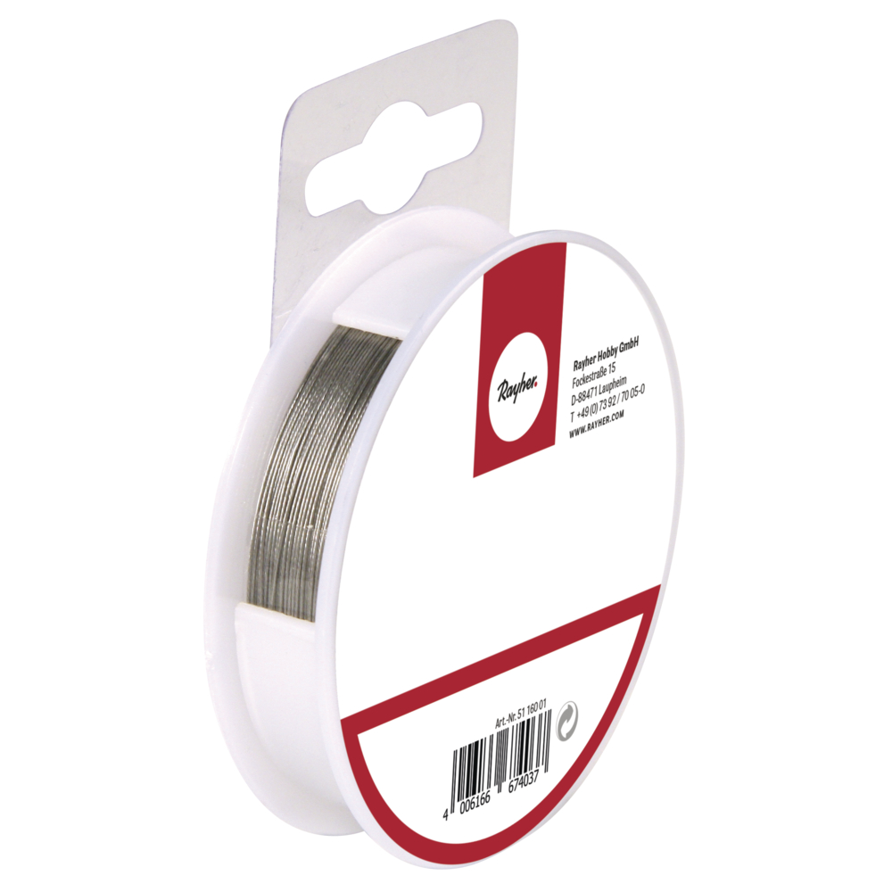 Silver - Smyckeswire,  ø 0,38 mm,  9,2 m, Rayher