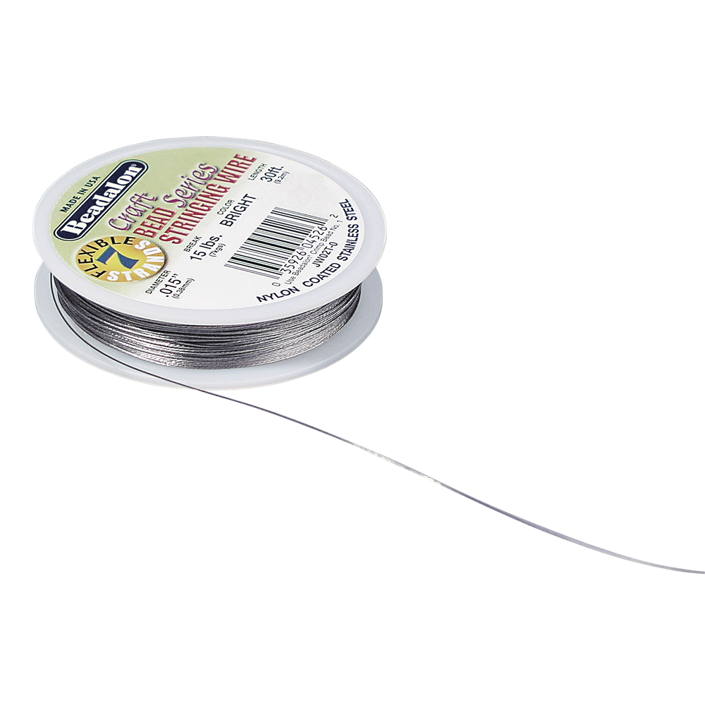 Silver - Smyckeswire,  ø 0,38 mm,  9,2 m, Beadalon