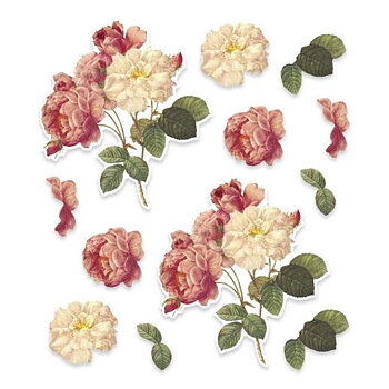 Deep Rose, C'est La Vie,  A4, 3D -Diecut, Couture  Creations, 