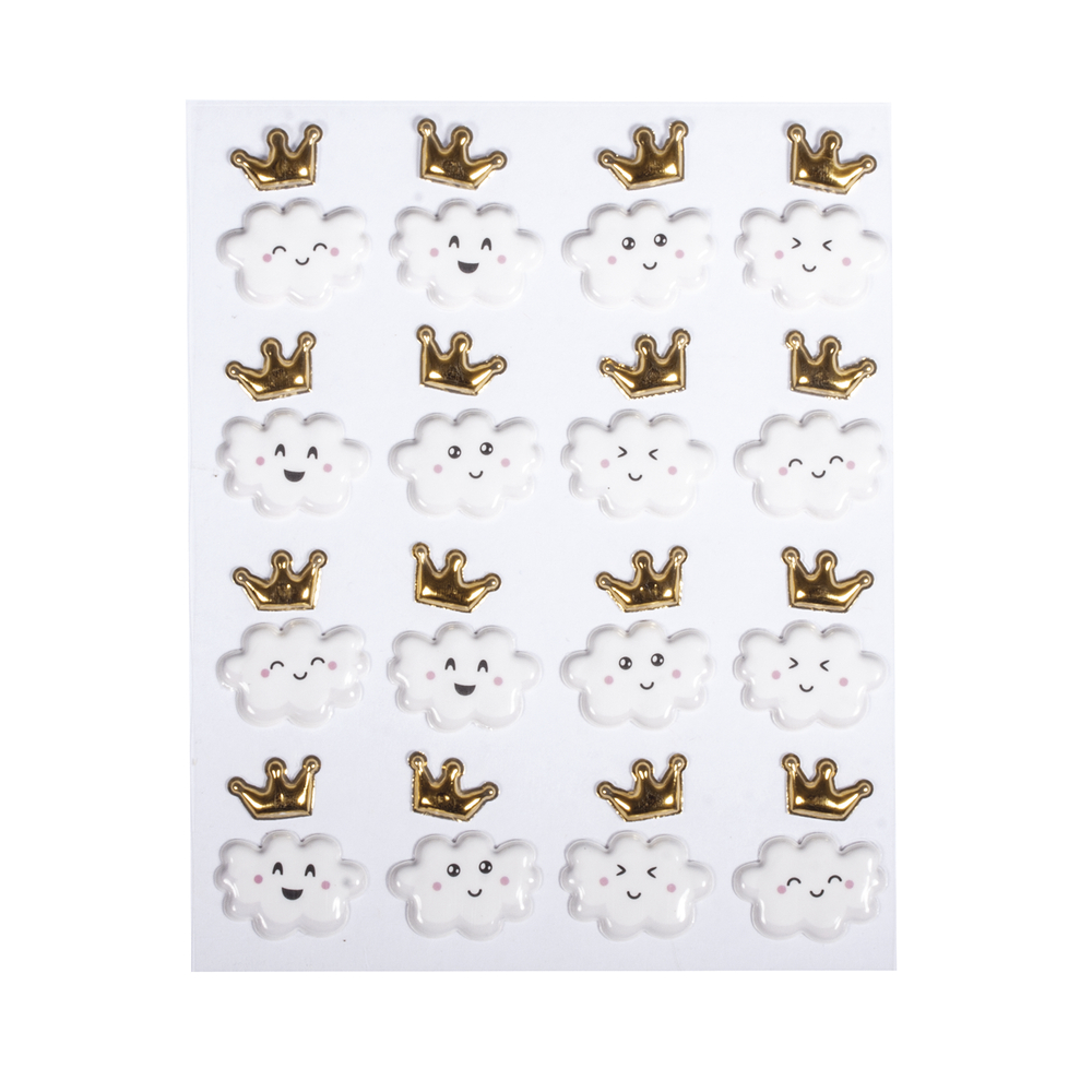 Happy Clouds - Puffy sticker, 32st, Rayher, 