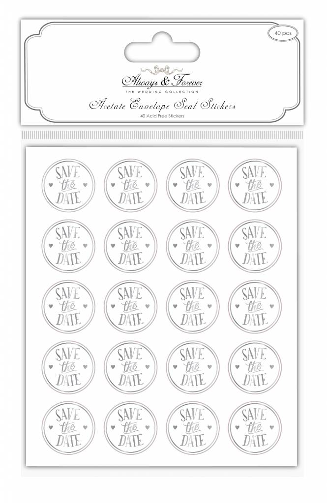 Save the date, 40 st stickers, Craft Consortium  