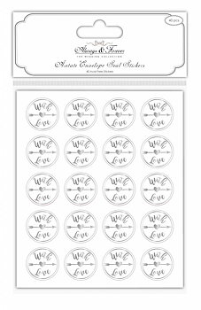 With Love, 40 st stickers, Craft Consortium  