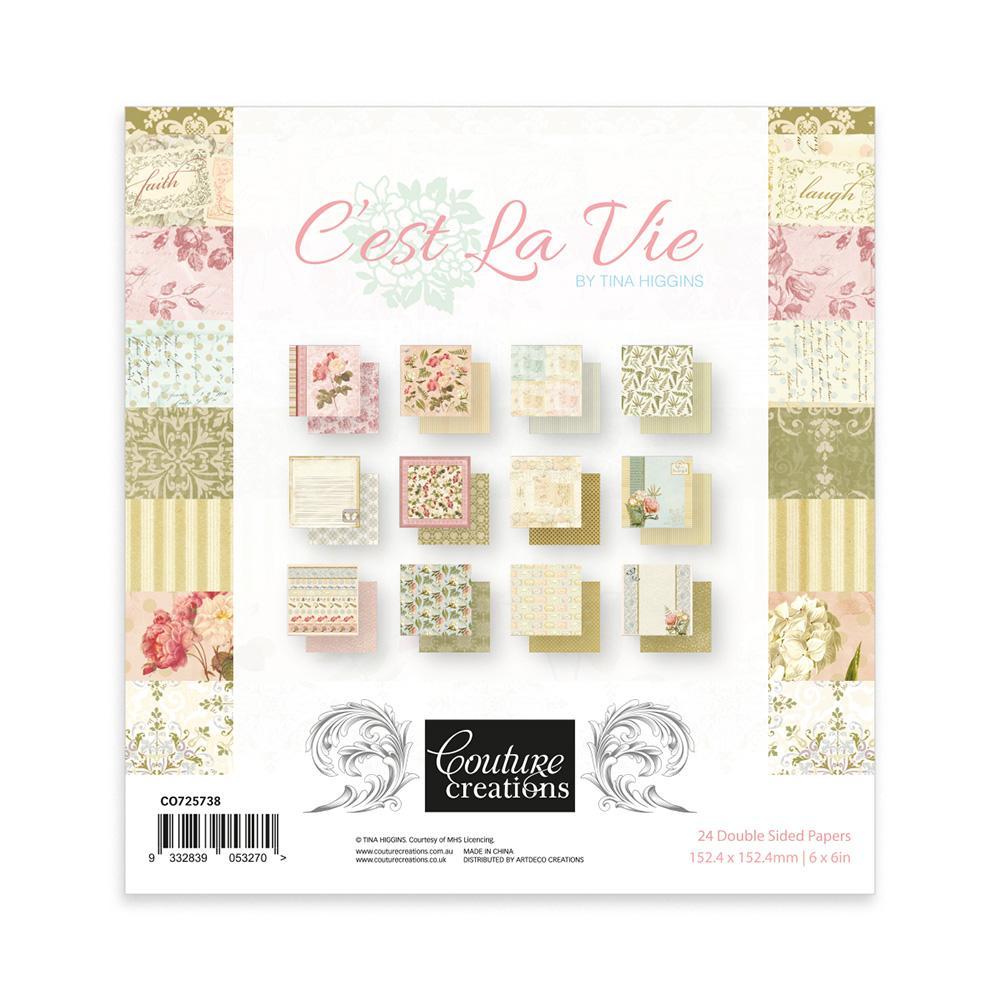 C'est La Vie, 6x6" Block, Couture Creations
