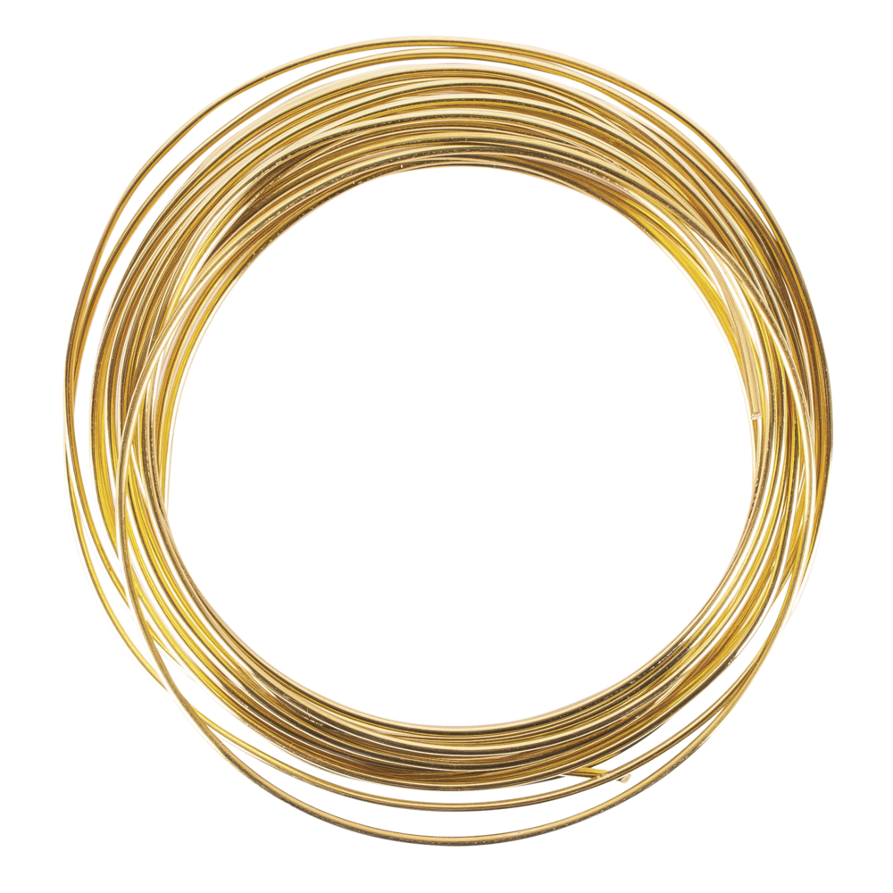 Mässing - metalltråd ,  ø 1,0 mm,  4 m, Rayher - 3
