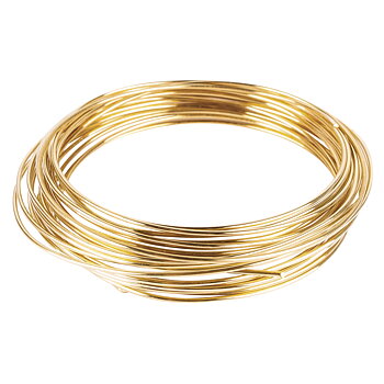 Mässing - metalltråd ,  ø 1,0 mm,  4 m, Rayher