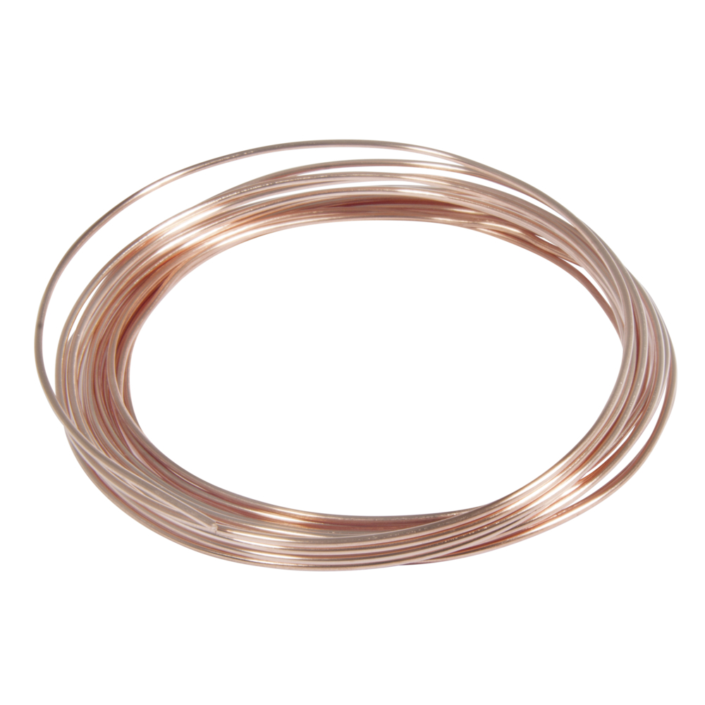 Koppar - metalltråd ,  ø 1,2 mm,  3 m, Rayher