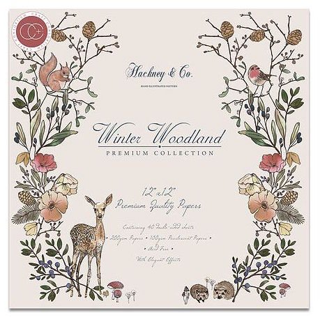 Winter woodland, 12x12" block, Craft Consortium