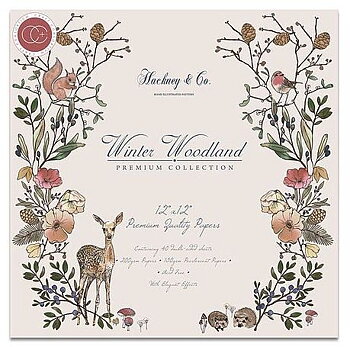 Winter woodland, 12x12" block, Craft Consortium