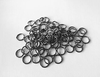 Gunmetal, Jump ring, 20st, 10mm