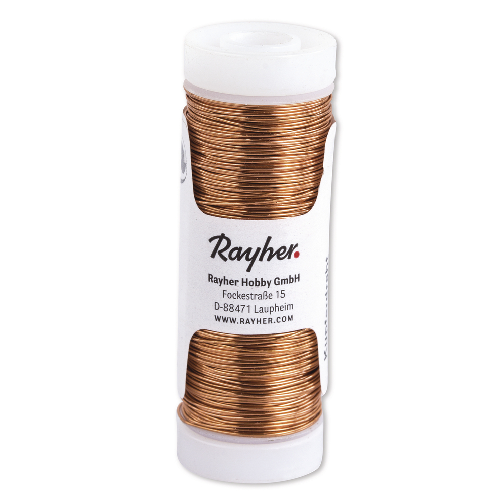 Koppar - metalltråd ,  ø 0,4 mm, 40 m, Rayher