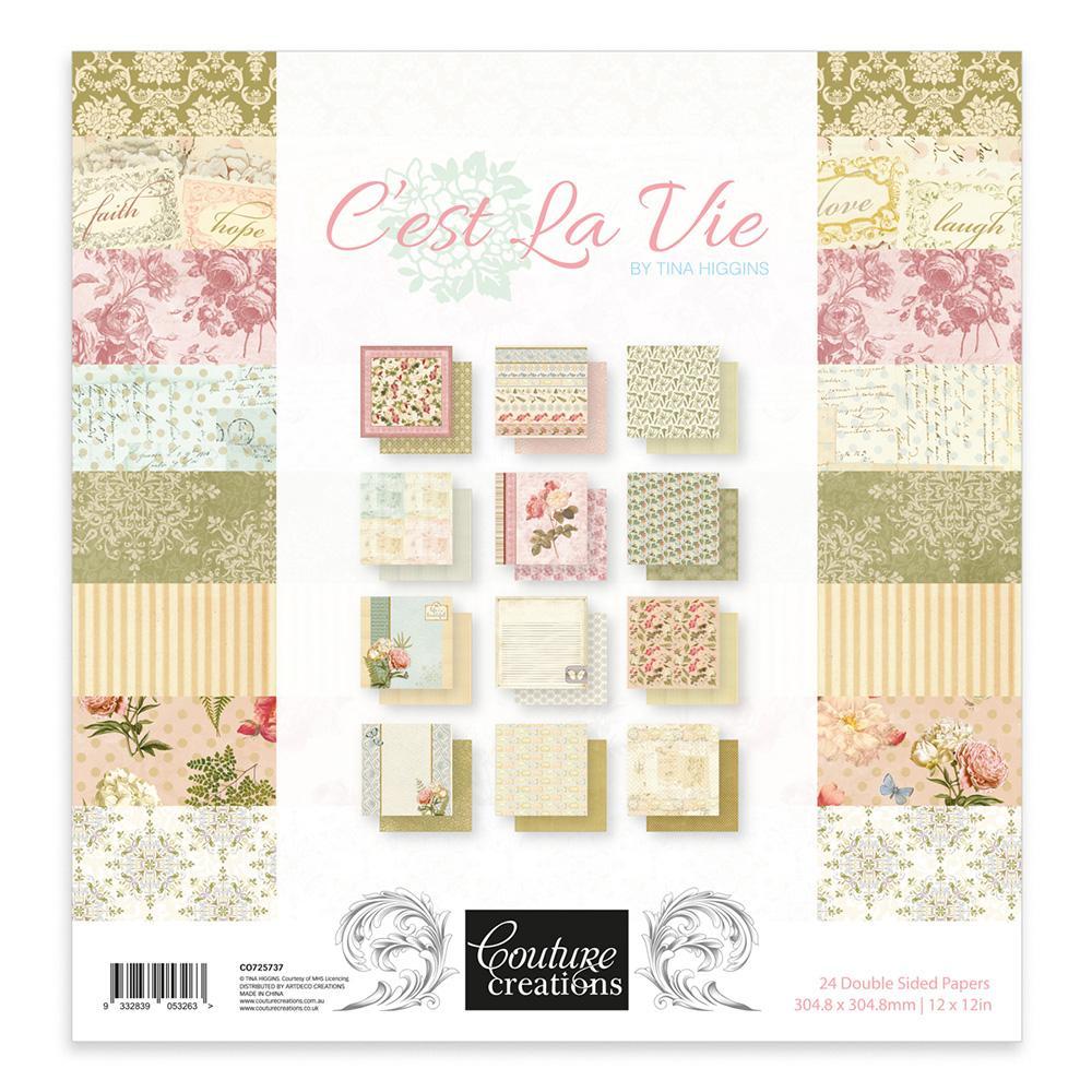 C'est La Vie, 12x12" Block, Couture Creations