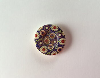 Blå, knapp. 2,5cm