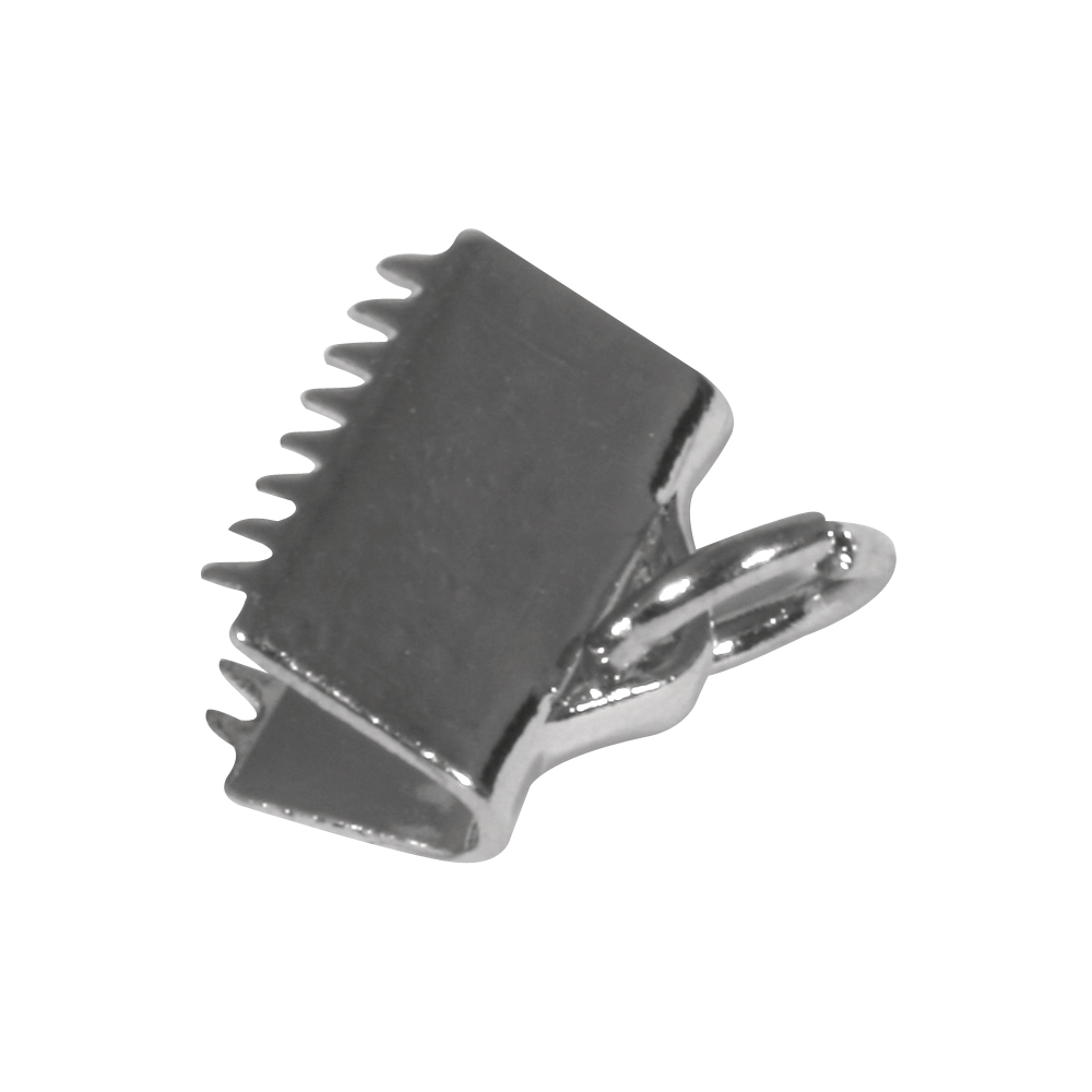 Clip, platinafärgad mässing, Rayher