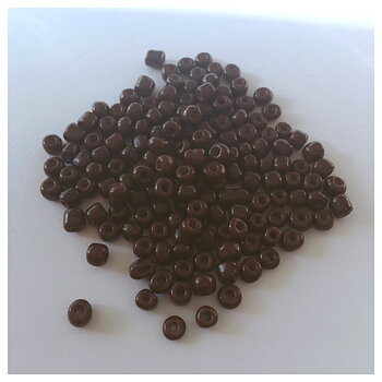Brun, rocaillepärlor, 4mm, ca 300st/22g