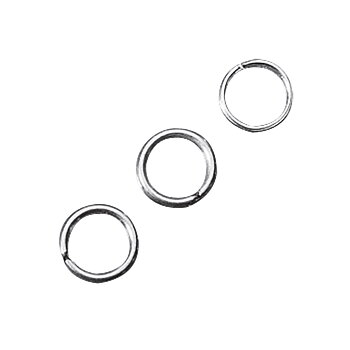 Platinum, Jump ring, 60st, ø 7mm, Rayher
