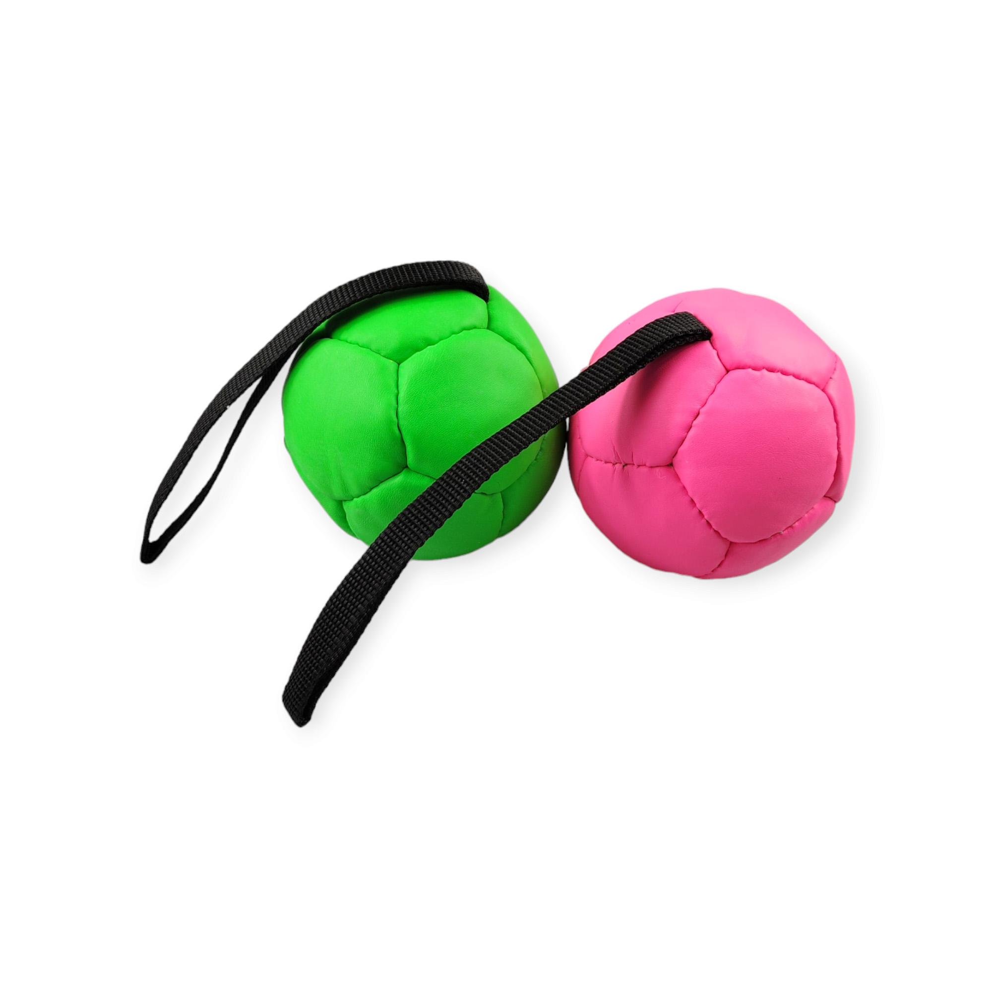 Leather ball with handle. - 4