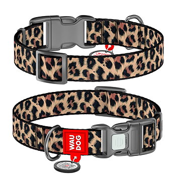 Waudog collar Leopard