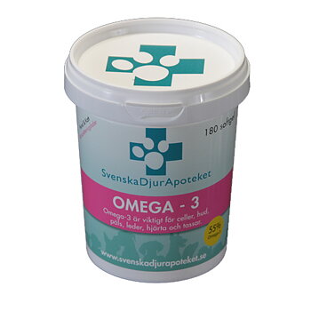 Svenska Djurapotekets Omega3 180 softgel kapslar